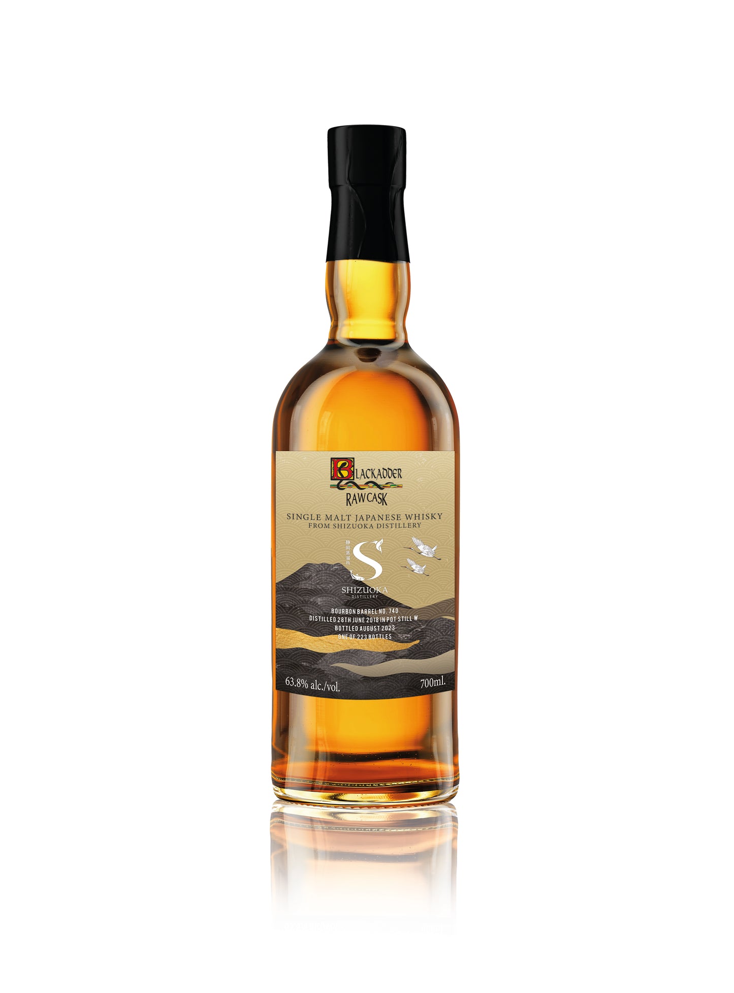 Blackadder Raw Cask Shizuoka 2018 – 5 Year Old – Pot Still W | Pilsen Malt | First Fill Bourbon Cask Strength 63.8% ABV | Cask No. 740 | Japanese Single Malt