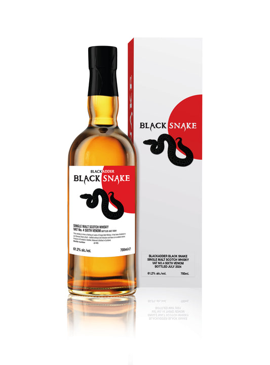 Blackadder Black Snake – Vat No. 4 – Sixth Venom  61.2% ABV | Bottled July 2024 | 700ml