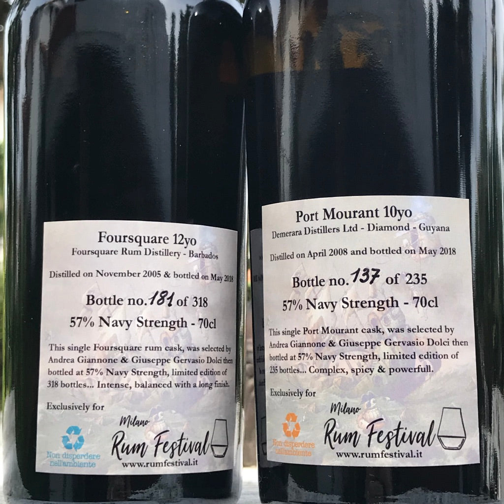 Foursquare 2005 & Port Mourant 2008 (for Milano Rum Festival 2018)