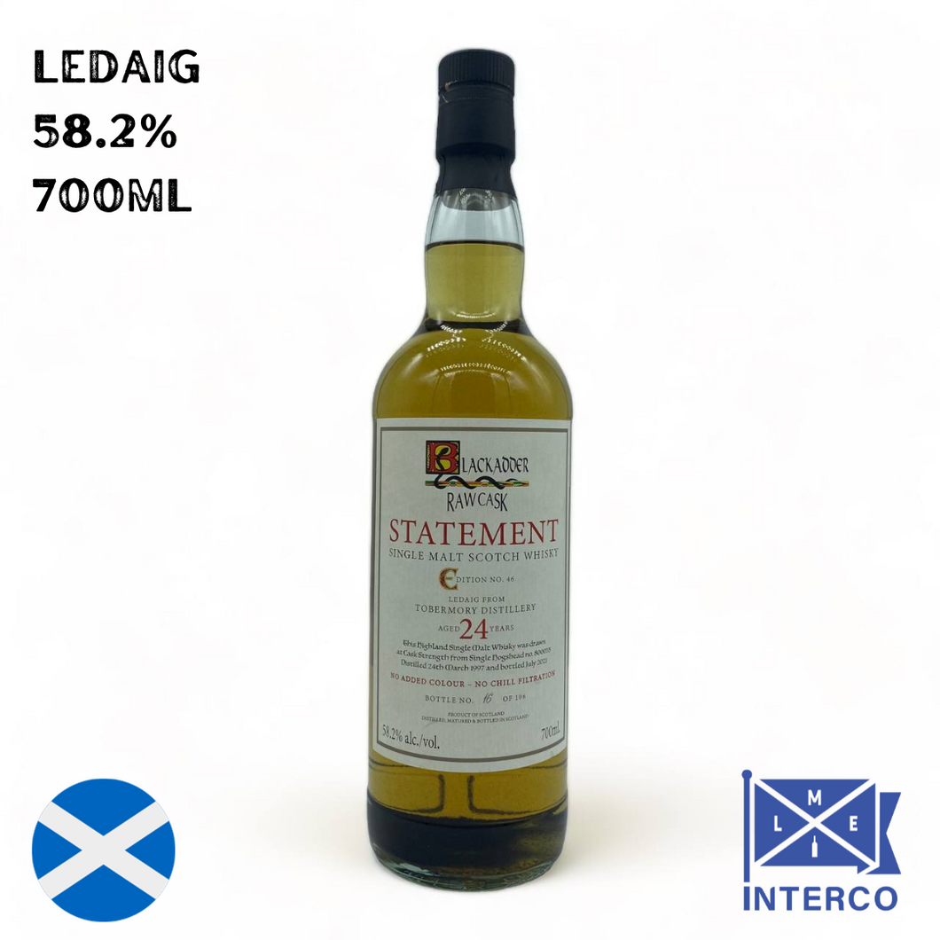 BLACKADDER Statement No 46 Ledaig 1997 24YO