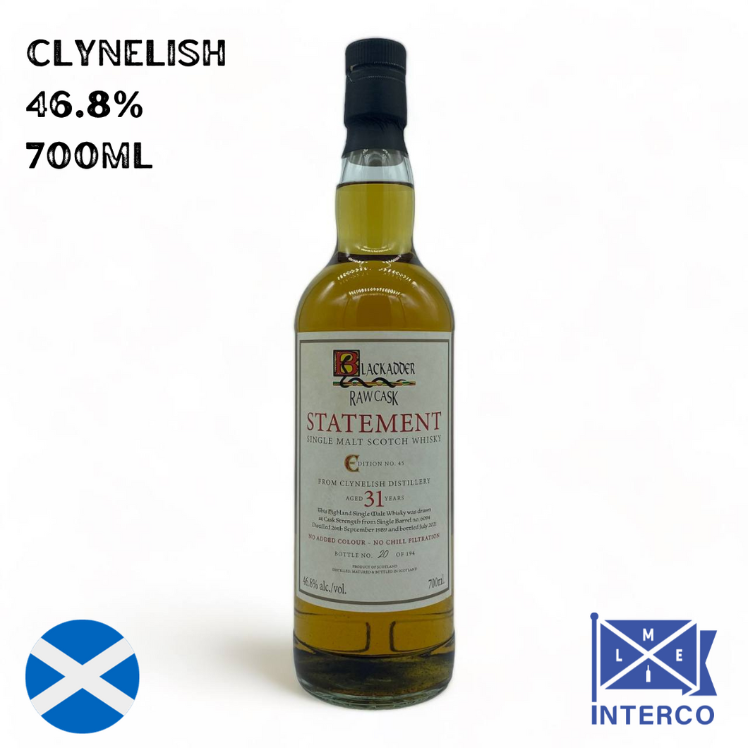 BLACKADDER Statement No 45 Clynelish 1989 31YO