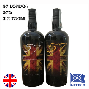 57 London Dry Gin (57% Navy Strength) & (57 days in Port Mourant cask)