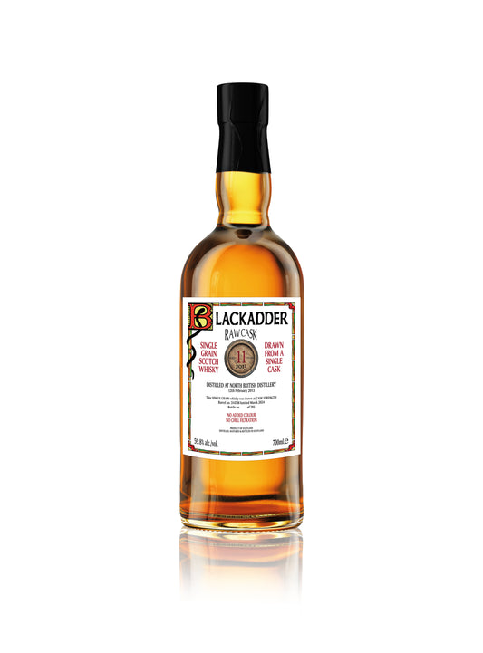 Blackadder Raw Cask North British 2013 – 11 Year Old – Single Grain Scotch Whisky (59.8% ABV)  Cask No. 314708