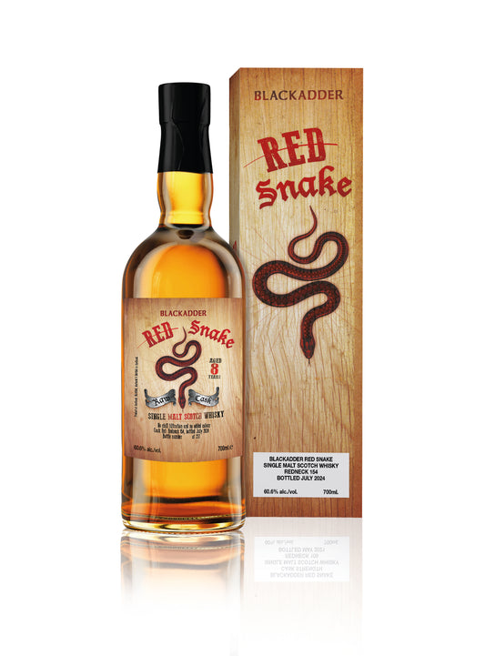 Blackadder Red Snake RN154 – Raw Cask Single Malt Scotch Whisky Aged 8 Years | 60.6% ABV | 700ml