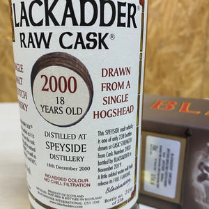 Blackadder Raw Cask Speyside 18YO 2000