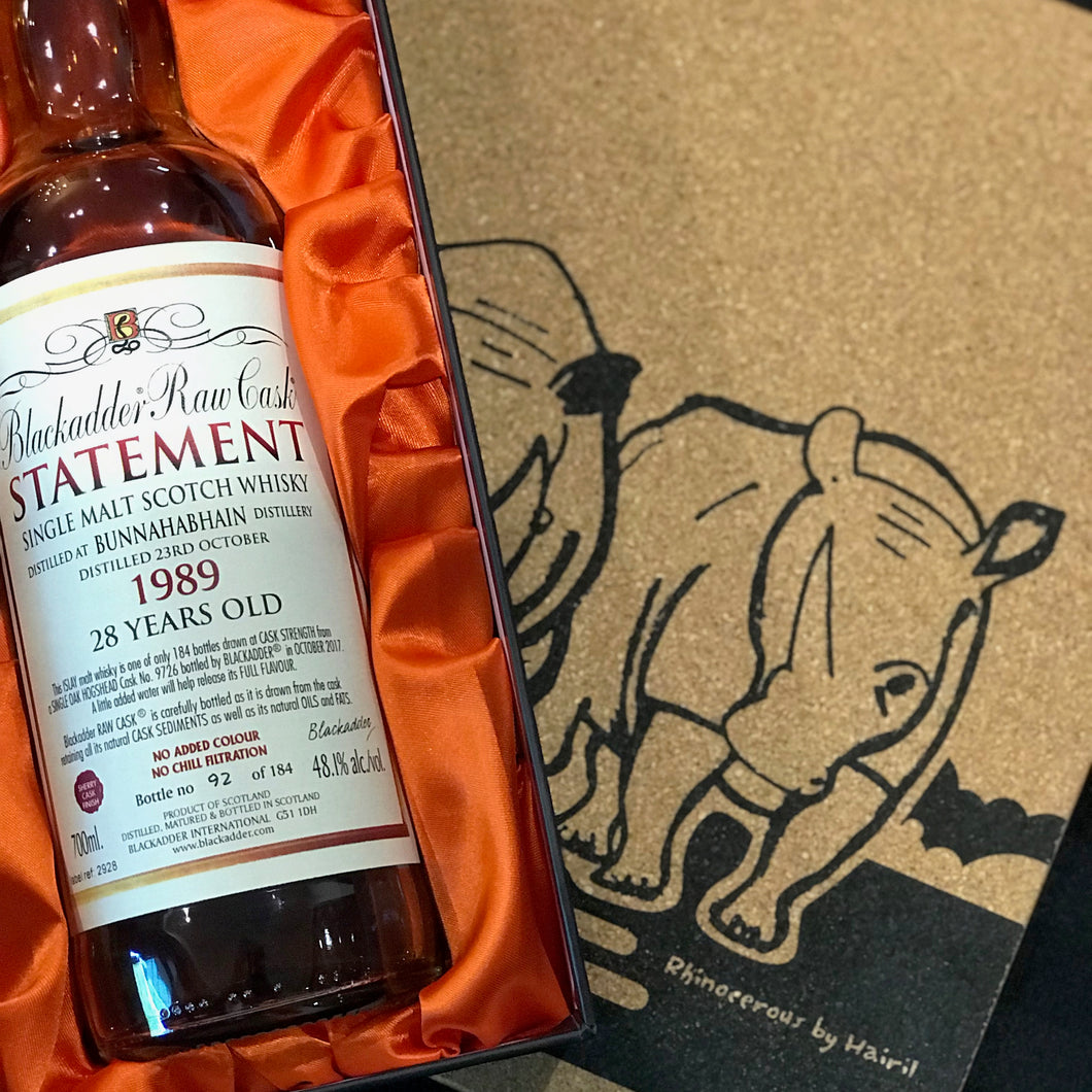 Blackadder Statement No 27 Raw Cask Bunnahabhain 28YO 1989