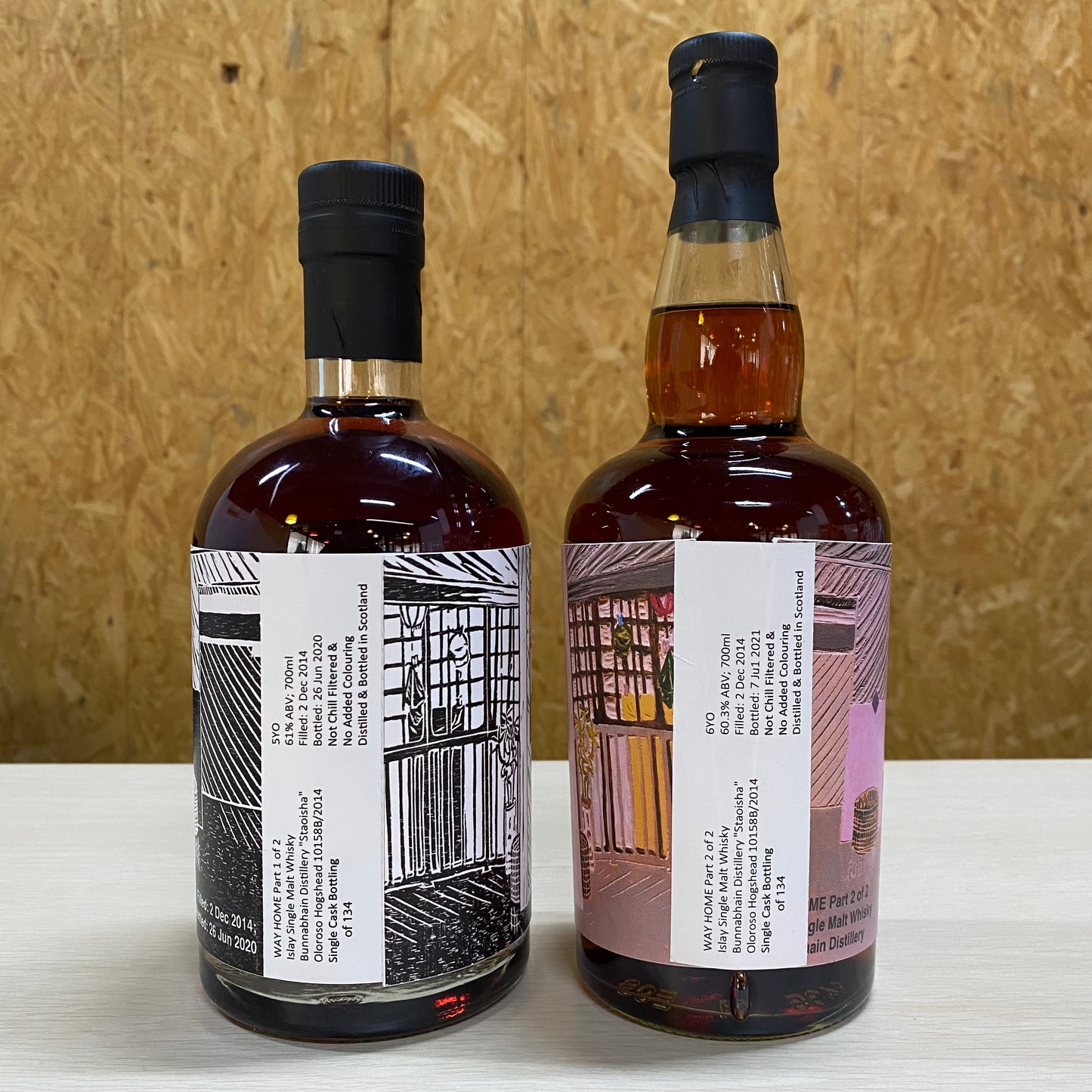INTERCO-MLE Bunnahabhain "Staoisha" 2014 5YO & 6YO (feat Lim Jia Qi) Set