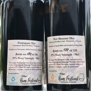 Foursquare 2005 & Port Mourant 2008 (for Milano Rum Festival 2018)